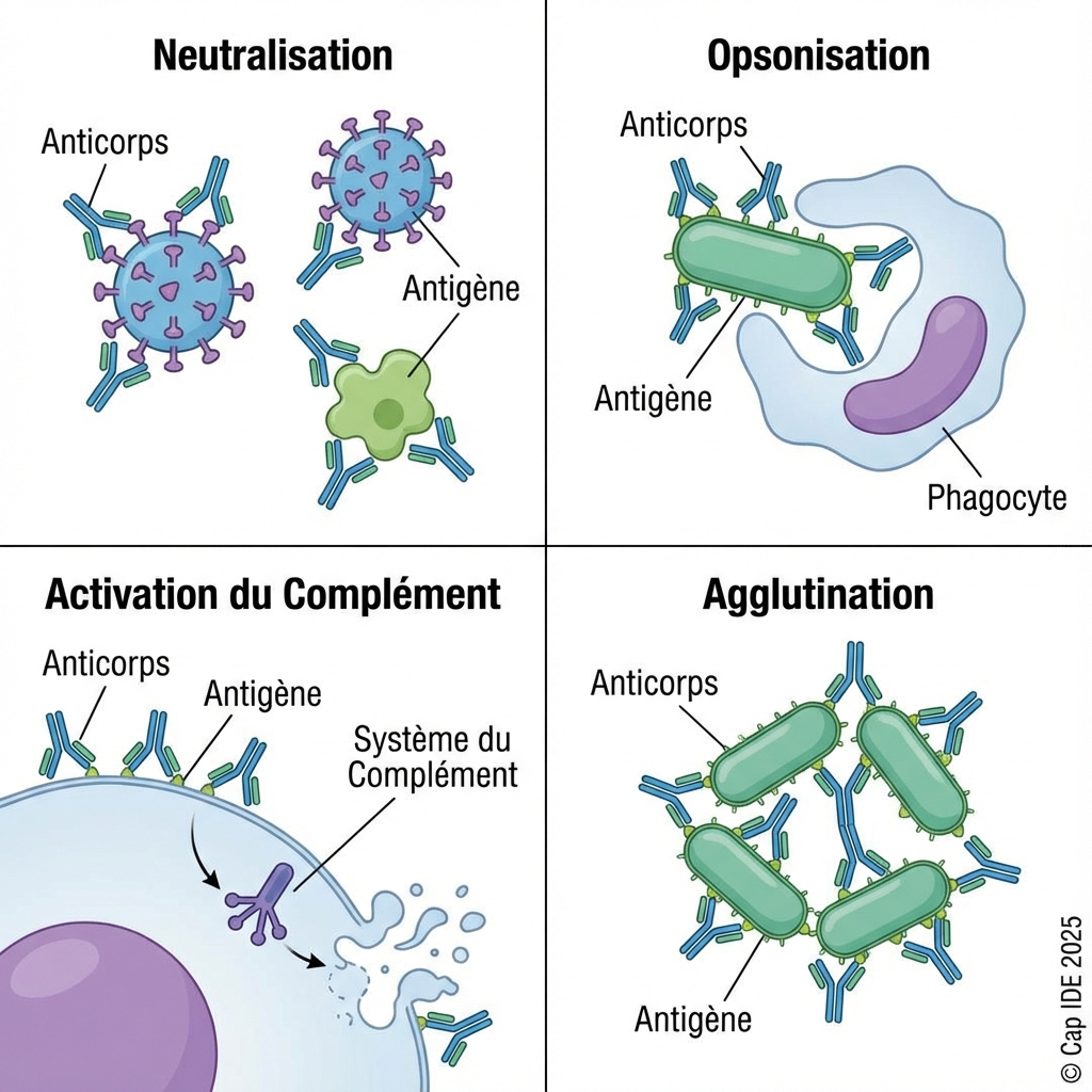 Action des Anticorps
