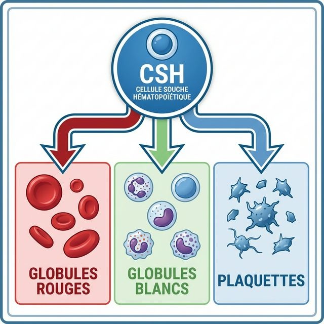 L'arbre hématopoïétique