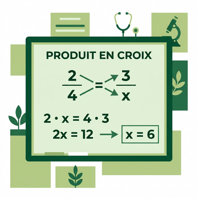 Schéma produit en croix