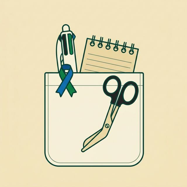 Organisation de la poche de blouse